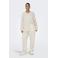 ONLY CARMAKOMA high waist casual broek met linnen ecru