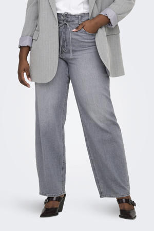Cargianna Mw Straight Az750 Dnm high waist wide leg jeans grey denim