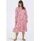 ONLY CARMAKOMA mini jurk roze