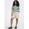 ONLY CARMAKOMA regular high waist casual short met linnen beige