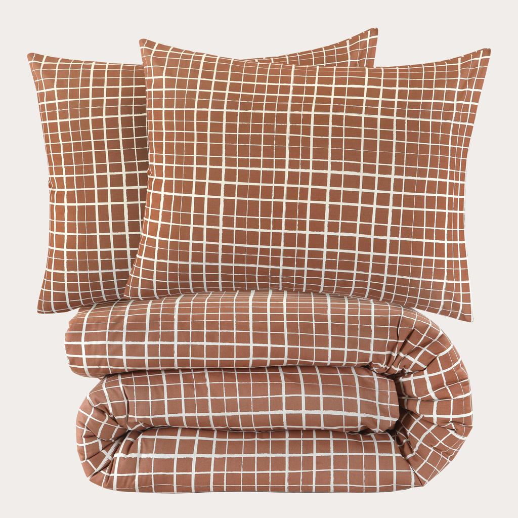 NOUS Living katoenen dekbedovertrek 2-persoons (200x220 cm)
