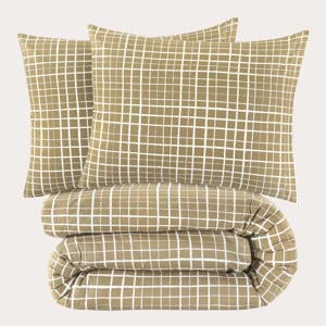 viscose katoenen dekbedovertrek 2-persoons (200x220 cm)