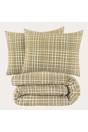 viscose katoenen dekbedovertrek 2-persoons (200x220 cm)