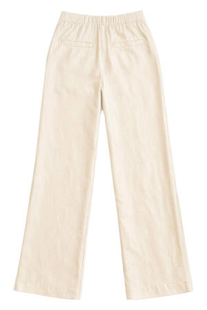 Satijnen zijdeachtige jurk voor dames, casual, elastisch, hoge taille, stretch, elegante broek, broek, Zwart01, L