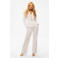 NIKKIE straight regular waist broek crème