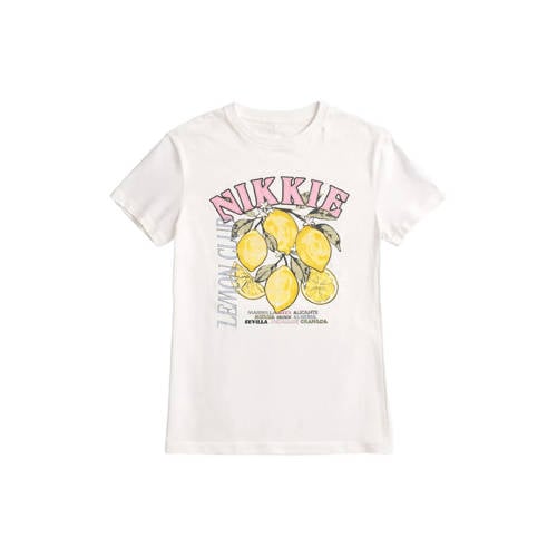 NIKKIE T-shirt wit afbeelding