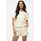 NIKKIE regular waist casual short crème met lurex