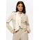 NIKKIE cropped blazer beige met glitter