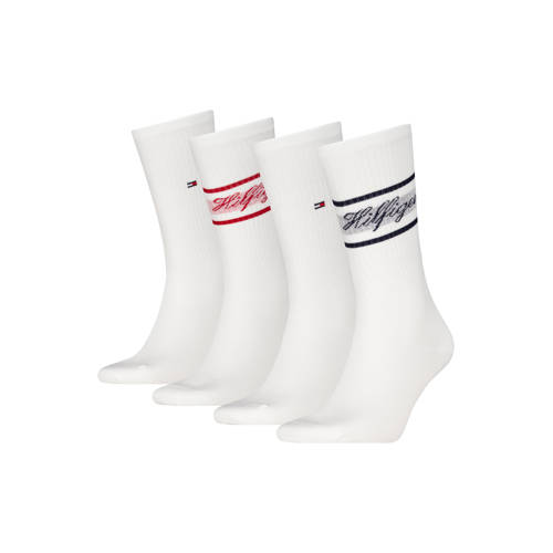 Tommy Hilfiger giftbox sokken - set van 4 wit afbeelding