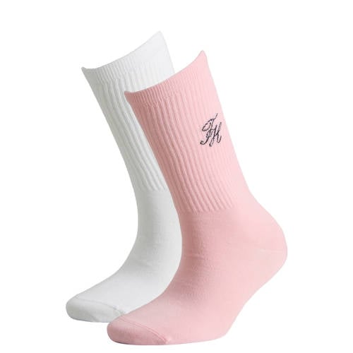 Tommy Hilfiger sokken - set van 2 wit/roze afbeelding