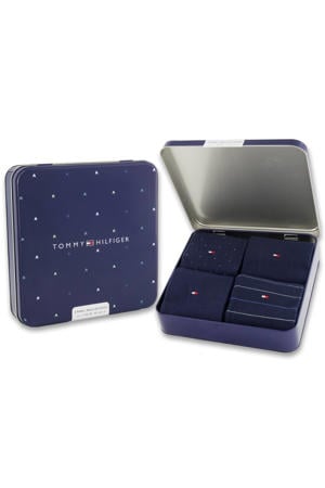 giftbox sokken - donkerblauw (set van 4)