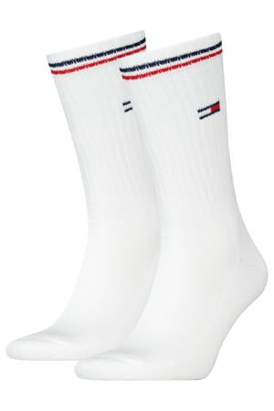 sokken met logoprint - wit (set van 2)
