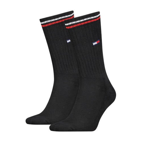 Tommy Hilfiger sokken met logoprint - set van 2 zwart afbeelding