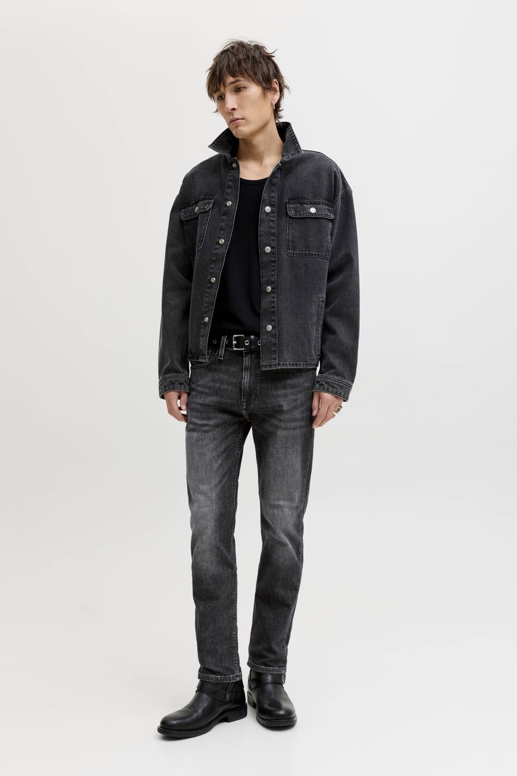 JACK & JONES JEANS INTELLIGENCE regular fit jeans - black denim