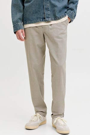 JPSTACE tapered casual broek lichtkaki