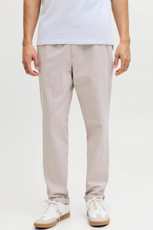 JPSTACE tapered casual broek beige