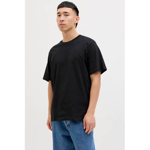 JACK & JONES oversized T-shirt wit - (set van 3) afbeelding