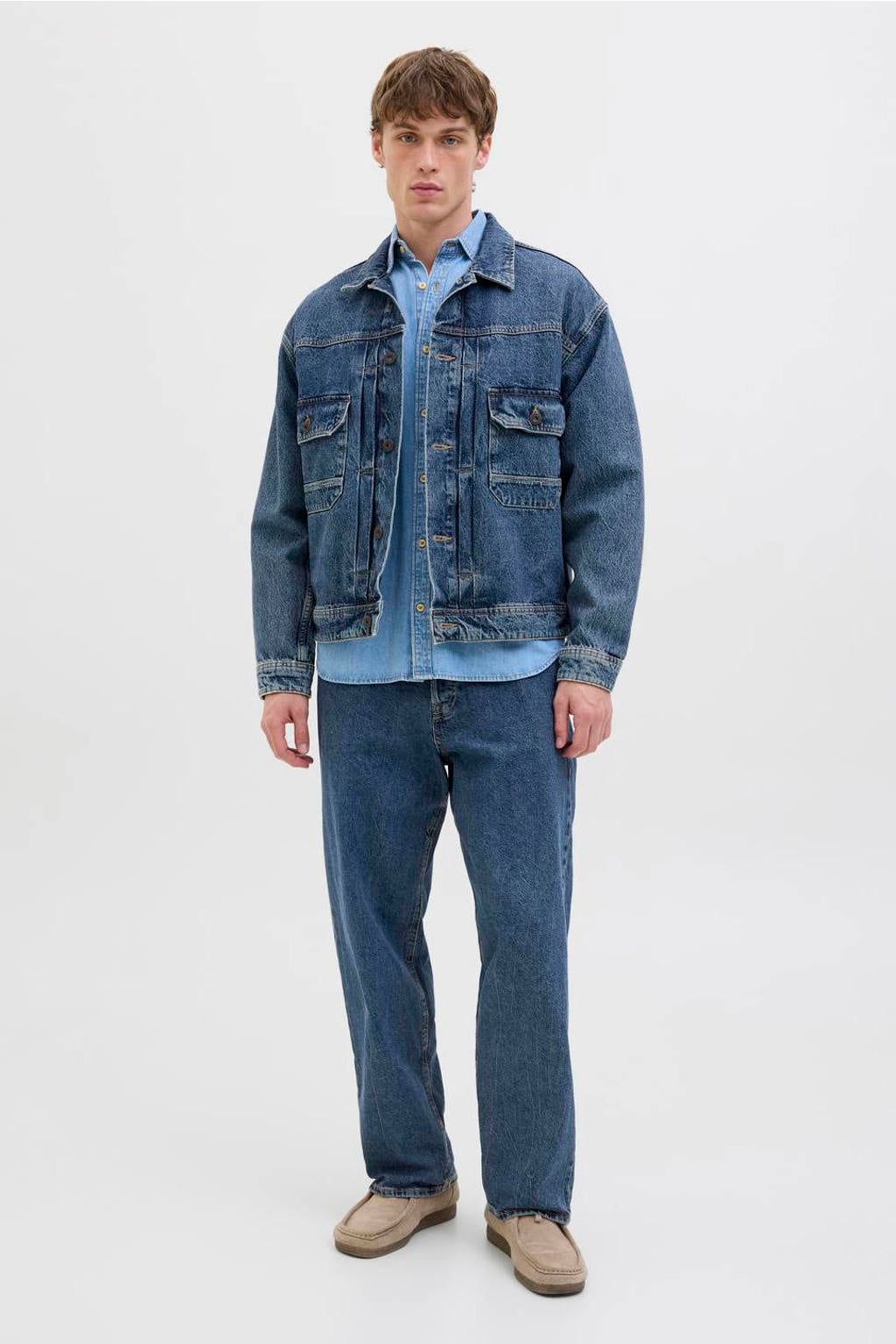 JACK & JONES JEANS INTELLIGENCE baggy jeans - blue denim (set van 2)