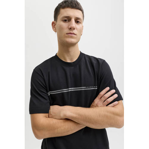 JACK & JONES CORE regular T-shirt zwart afbeelding