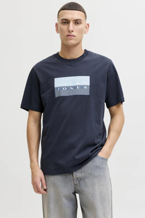 regular T-shirt donkerblauw
