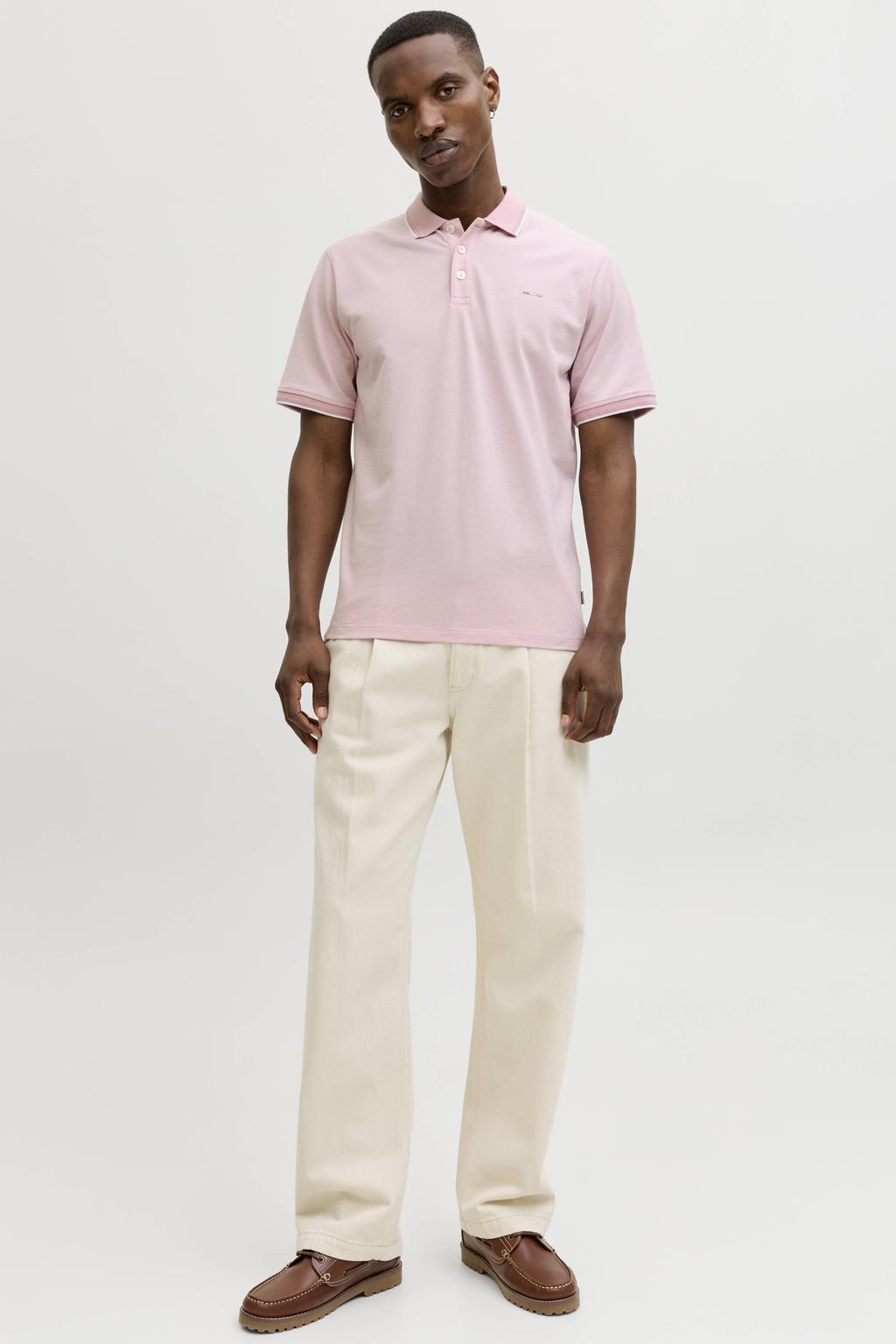 JACK & JONES PREMIUM regular polo roze