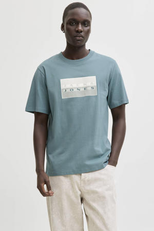 regular T-shirt blauw