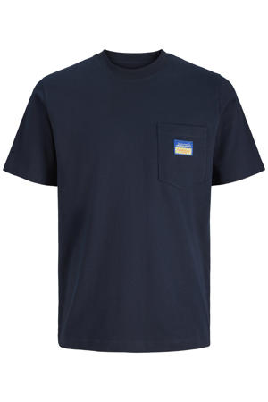 regular T-shirt donkerblauw