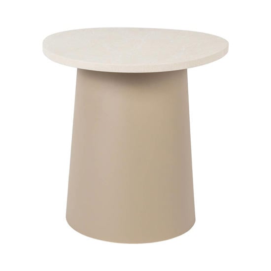 beige bijzettafels buiten