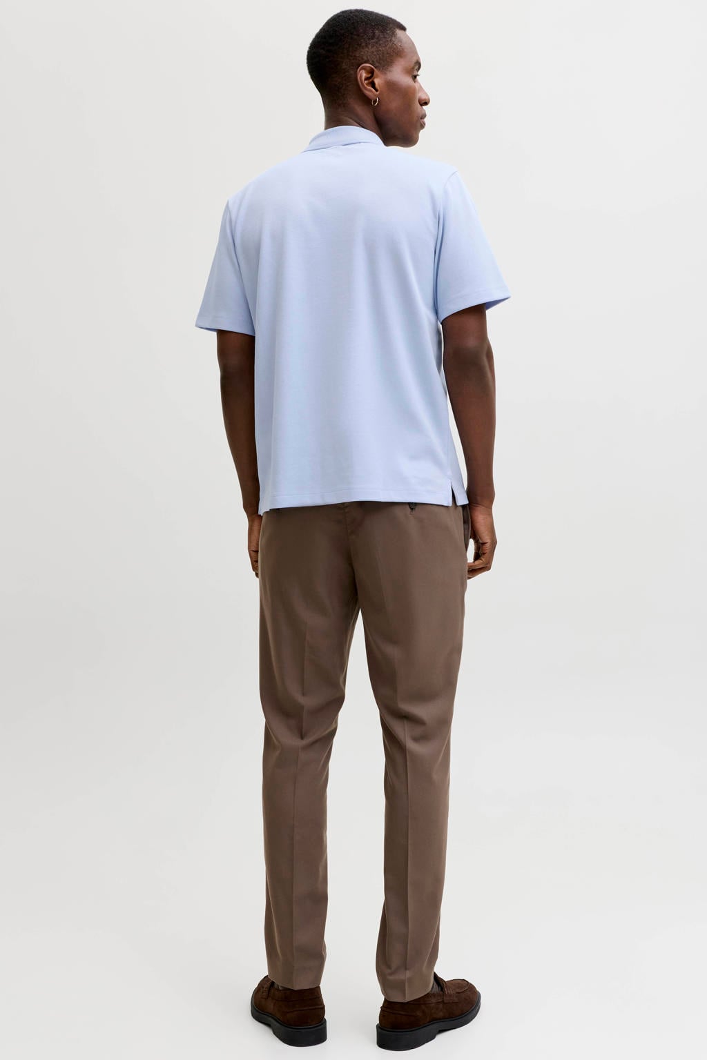 JACK & JONES PREMIUM regular polo lichtblauw