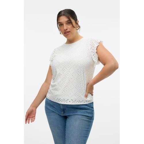 VERO MODA CURVE T-shirt wit afbeelding
