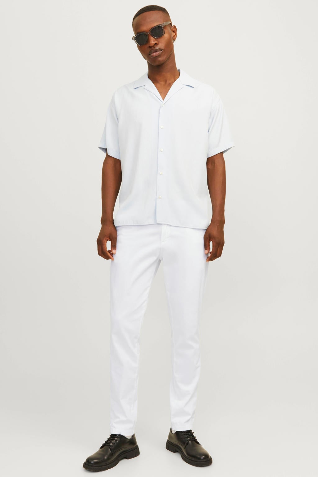 JACK & JONES PANTS STUDIO JPSTMARCO slim chino wit