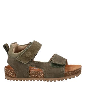suède sandalen kaki