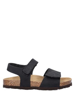 leren sandalen zwart