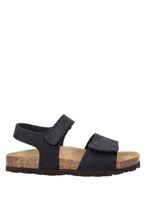 leren sandalen zwart