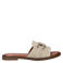 Dolcis slippers met siergesp beige