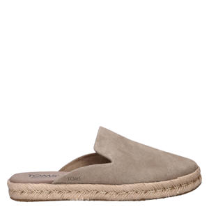 Santiago Mule suède espadrilles taupe