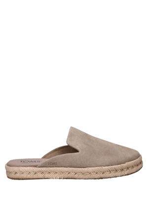 Santiago Mule suède espadrilles taupe