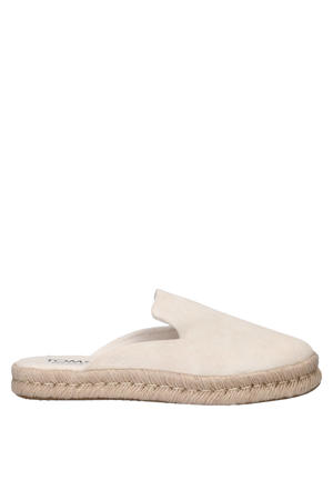 Santiago Mule suède espadrilles - ecru