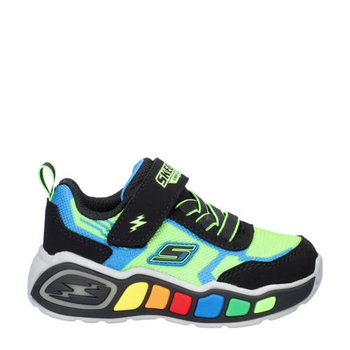 Skechers Play Scene sneakers met lichtjes zwart/groen – Zwart multi