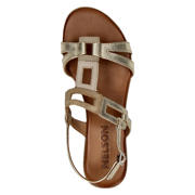 thumbnail: Nelson leren sandalen beige/goud
