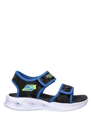 sandalen zwart/blauw