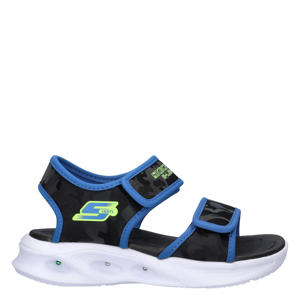sandalen zwart/blauw