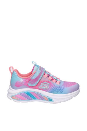 Rainbow Cruisers sneakers met lichtjes blauw/roze