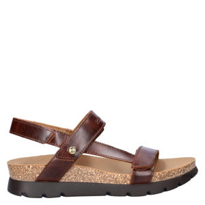 Selma Clay leren sandalen bruin