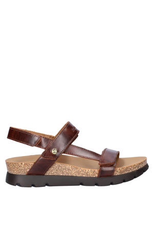 Selma Clay leren sandalen bruin