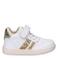 Nelson Kids leren sneakers wit/goud