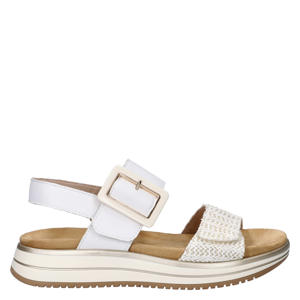 leren sandalen wit