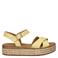 Gabor leren sandalen geel