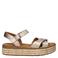Gabor leren sandalen goud