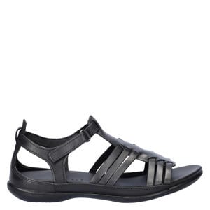 leren sandalen zwart